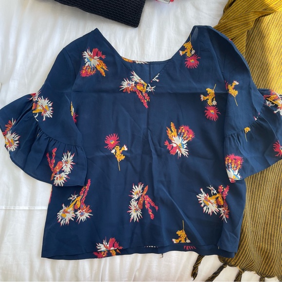 MADEWELL Silk Blouse XS - Picture 3 of 5